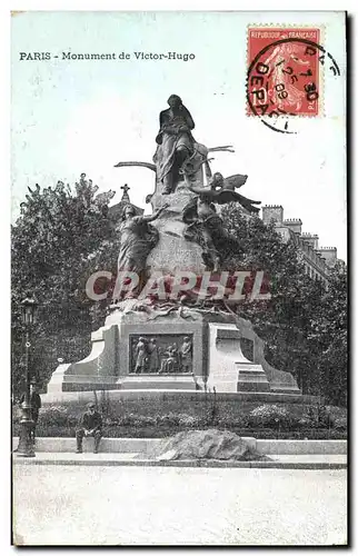 Cartes postales Victor Hugo Paris Le monument