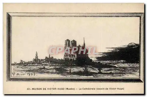 Cartes postales Victor Hugo La cathedrale