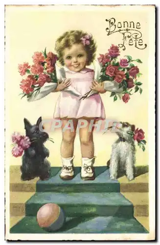 Cartes postales Chiens Chien Enfant