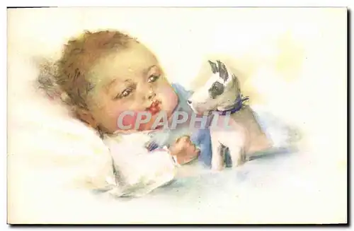 Cartes postales Chiens Chien Enfant Bebe