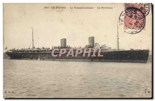 Ansichtskarte AK Bateau Paquebot Le Havre La Provence