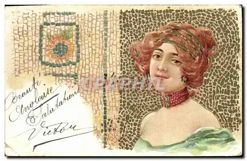 Cartes postales Fantaisie Illlustrateur Femme