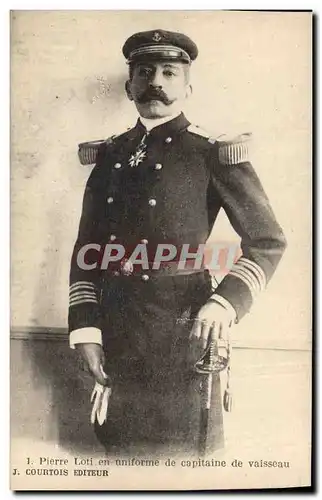 Ansichtskarte AK Pierre Loti en uniforme de capitaine de vaisseau