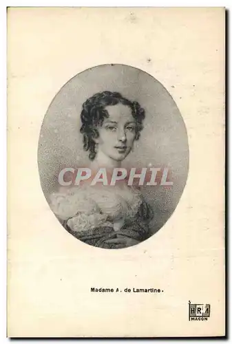 Cartes postales Madame Lamartine