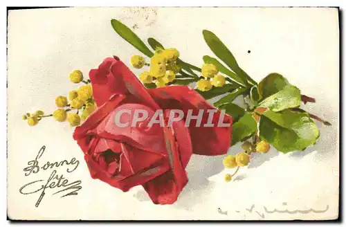 Cartes postales Fantaisie Illustrateur Fleurs