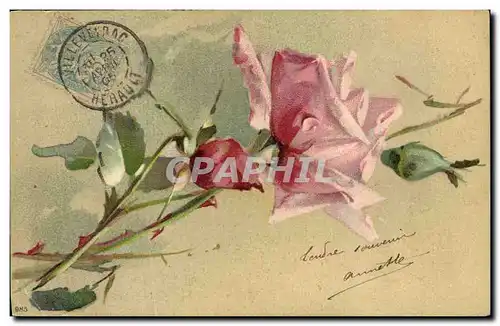 Cartes postales Fantaisie Illustrateur Fleurs