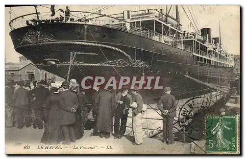 Cartes postales Bateau Paquebot Le Havre La Provence