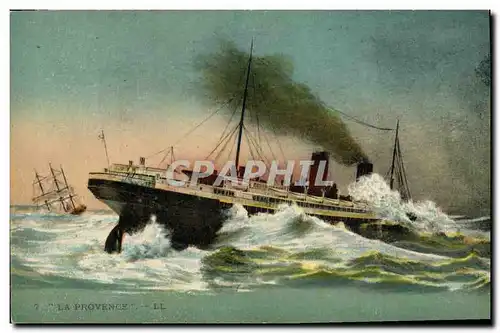 Cartes postales Bateau Paquebot La Provence