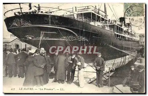 Cartes postales Bateau Paquebot Le Havre La Provence