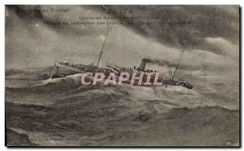 Cartes postales Bateau Paquebot Plata Croiseur auxiliaire de 1er rang
