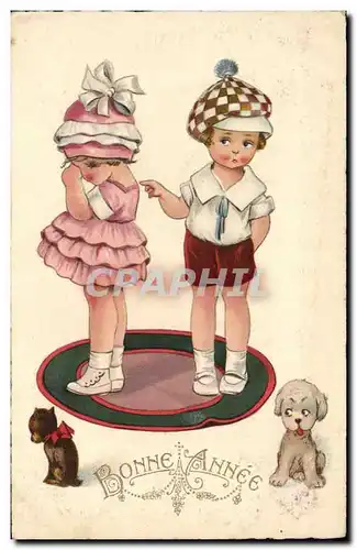 Cartes postales Fantaisie Enfants Chien