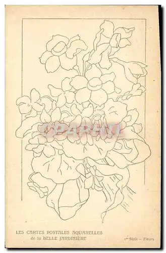 Cartes postales Fantaisie Fleurs Belle Jardiniere