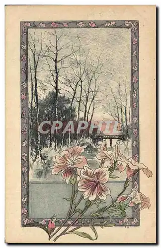 Cartes postales Fantaisie Fleurs