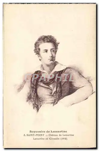 Cartes postales Lamartine Saint Point Chateau de Lamartine en Girondin 1810