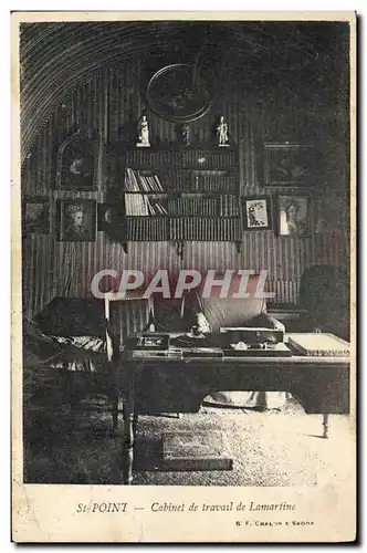 Cartes postales Saint Point Cabinet de travail de Lamartine