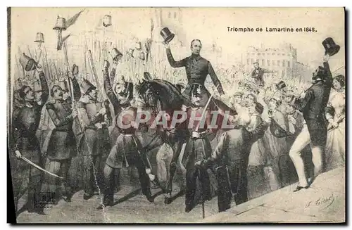 Ansichtskarte AK Triomphe de Lamartine en 1848