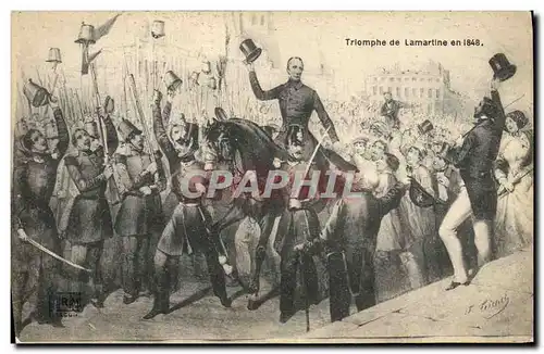 Ansichtskarte AK Triomphe de Lamartine en 1848