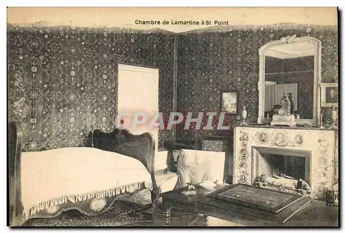 Cartes postales Chambre de Lamartine a St Point