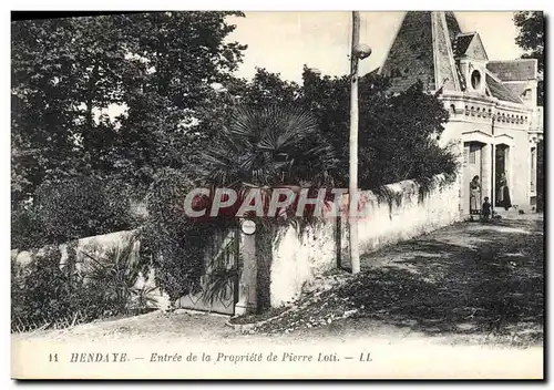 Cartes postales Pierre Loti Hendaye Propriete