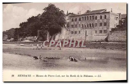 Cartes postales Pierre Loti Maison sur les bords de la Bidassoa