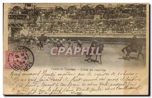 Ansichtskarte AK Corrida Course de taureaux entree des cuadrillas