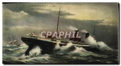 Cartes postales Bateau Paquebot La Provence