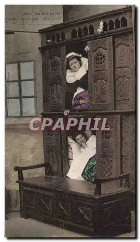 Cartes postales Folklore Lits Clos Bonjour