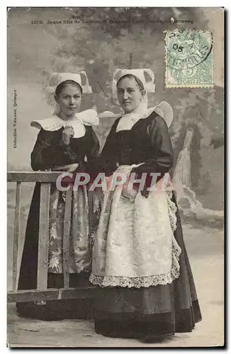 Cartes postales Folklore Jeune fille de Lanriec et Tregunc Environs de Concarneau