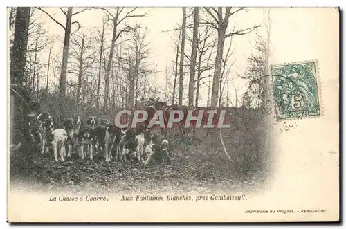 Cartes postales Chasse a courre Aux fontaines blanchers pres Gamabaiseuil