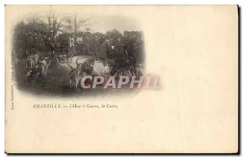 Cartes postales Chasse a courre Chantilly La curee Chiens Chien