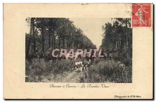 Cartes postales Chasse a courre Le rendez vous