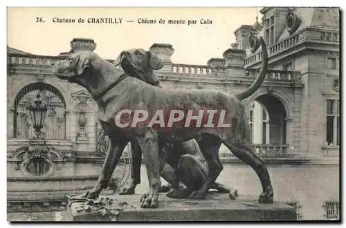 Ansichtskarte AK Chasse a courre Chantilly Chiens de meute par Cain Chiens Chien