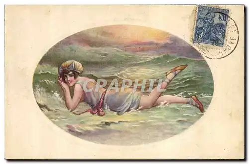 Cartes postales Fantaisie Illustrateur Femme