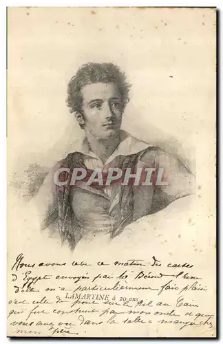 Ansichtskarte AK Lamartine a 20 ans