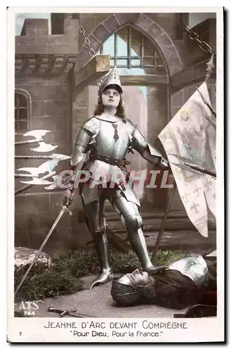 Ansichtskarte AK Jeanne d&#39Arc devant Compiegne