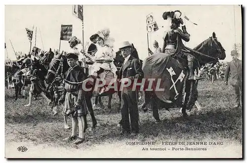 Cartes postales Fetes de Jeanne d&#39Arc Compiegne Au tournoi Porte bannieres