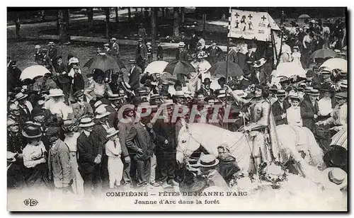 Cartes postales Fetes de Jeanne d'Arc Compiegne Jeanne d'ARc dans la foret