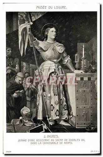 Cartes postales Jeanne d&#39Arc Paris Musee du Louvre Ingres