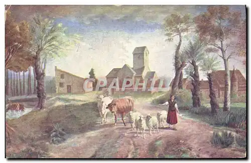Cartes postales Jeanne d&#39Arc conduisant son troupeau