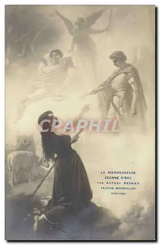 Cartes postales Jeanne d&#39Arc La bienheureuse par Antony Regnier Peintre marseillais