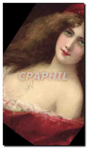 Cartes postales Fantaisie Illustrateur Asti Femme