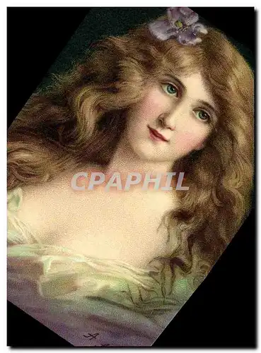 Cartes postales Fantaisie Illustrateur Asti Femme