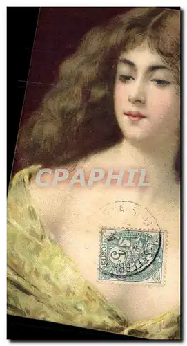 Cartes postales Fantaisie Illustrateur Asti Femme