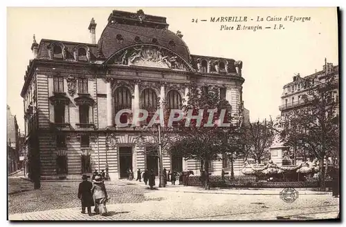 Cartes postales Marseille La Caisse D&#39Epargne Place Estrangin