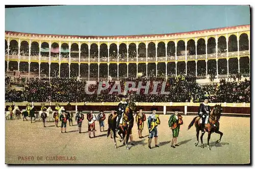 Cartes postales Corrida Course de taureaux Paseo de cuadrillas