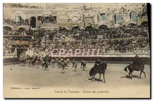 Cartes postales Corrida Course de taureaux Entree des cuadrillas