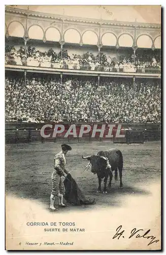 Cartes postales Corrida Course de taureaux Suerte de Matar