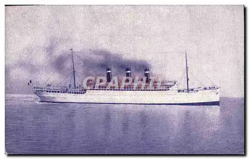 Cartes postales Bateau Paquebot Fabre Line SS Patria