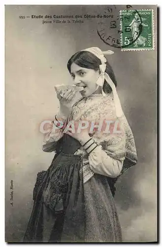 Cartes postales Folklore Jeune fille de la Trinite