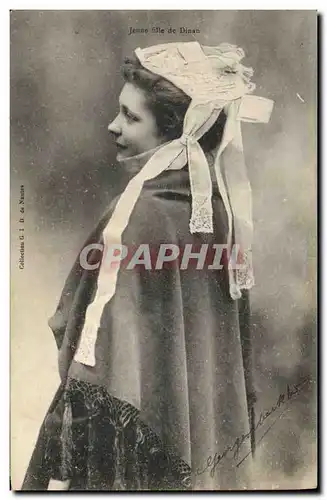 Cartes postales Folklore Jeune fille de Dinan